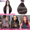 12A Straight Human Hair Bundles 28 30 inch Raw Hair Bundles 36 38 40 Inch Long Thick Bundles Cheap Brazilian Hair Weave Bundles 4
