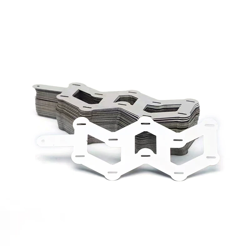 20pcs W Type Nickel Strip Tabs Single/Double Row 5P 10P W Shape 19.2mm Hole Pitch Nickel Plated Strip 18650 Connecting Piece 3