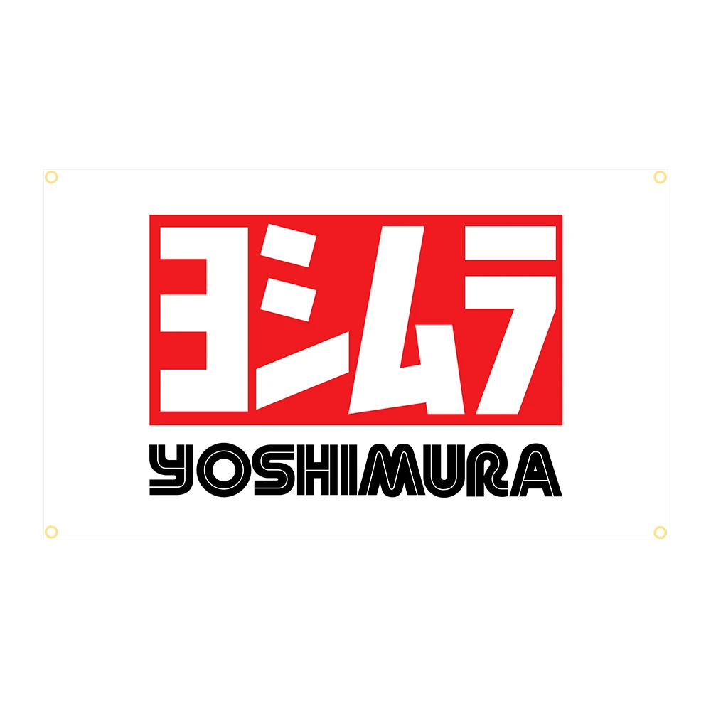 

90x150cm Yoshimura Motorcycle Flag Polyester Printed Racing Exhaust System Banner Garage or Outdoor For Decoration
