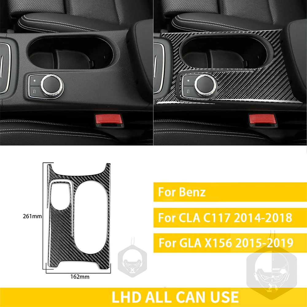 Cadre Tableau De Bord Fibre De Carbone Pour Mercedes-Benz CLA C117 2014-2018 & GLA X156 2015-2019 - Autocollant