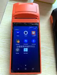 USED V1S Touch Screen Android 6.0 Pos order Machine 3G WCDMA Wifi handheld 5.5 inch Android Portable Pos 58mm Receipt Printer