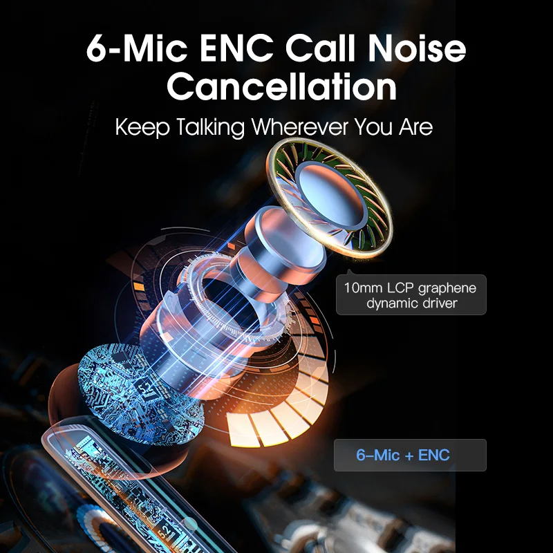 Advanced Wireless Noise-Canceling Earbuds with HD Sound and Clear Calls