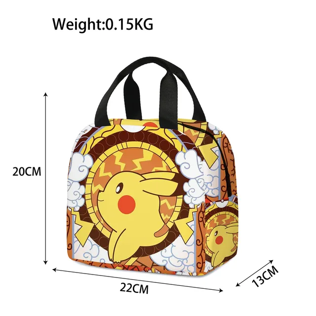 Pokemon Action Figures Pikachu Portable Lunch Box Cartoon School Kids Snack  Storage Bag for Children Creative Double Layer New - AliExpress