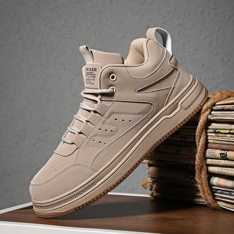 

Men's Causal Mid Top Skate Shoes Breathable Lightweight Non-Slip Sneakers Comfort Fit Walking Shoes for Male