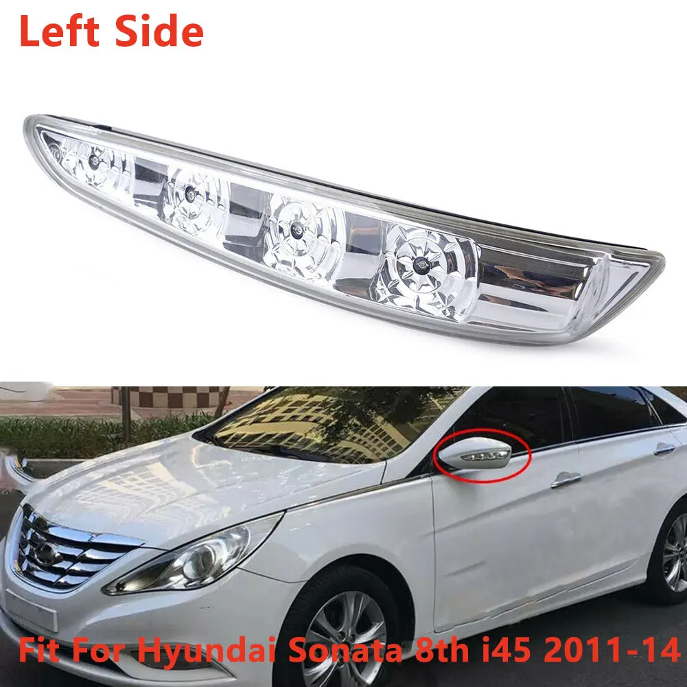 

Автомобильное зеркало заднего вида, левая желтая лампа, модель автомобиля, цвет серый, 876133S00 0, пластик для Hyundai Sonata 8 2011-2015, Автомобильное зеркало заднего вида, 1 шт.