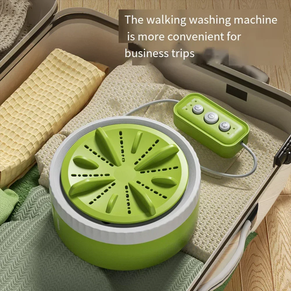 Mini Portable Washing Machines USB Rotating Turbo Fruit Kitchen Ultrasonic Dishwasher for Clothes Home Travel Remote Control 세탁기 1