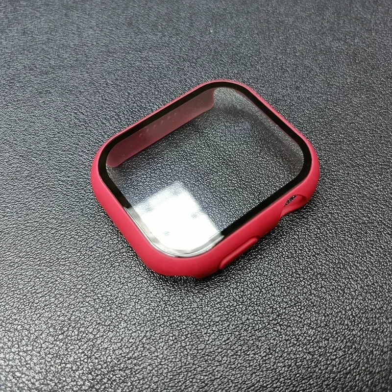 Premium Tempered Glass & Protective Case Set for Apple Watch - Screen Protector & Bumper Accessories