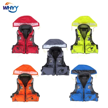 WHYY 남성용 플라이 낚시 조끼, 다기능 빠른 건조 방수 낚시 구명 조끼, 구명 조끼, 바다 낚시용 포켓 조끼