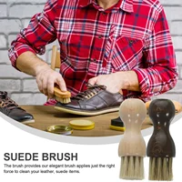 2 Pcs Shoe Brush Cleaner Suede Leather Pig Hair Purse Sole Cleaning Tools Boot Brushes Shoe Traveling Polishing Eraser Household 2