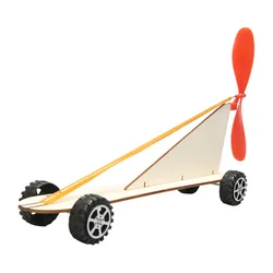 Children's STEM Educational DIY Craft and Science Experiment Kit (Elastic car)