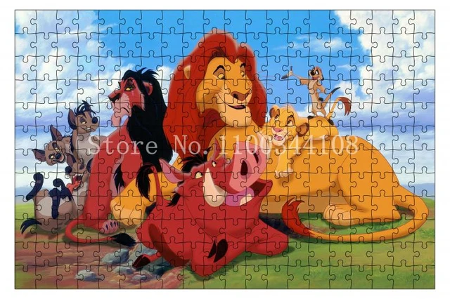 The Lion King Jigsaw for Adults Decompress Toys Puzzles 300/500/1000 Pieces  Simba Disney Character Puzzle Kid Education Gift - AliExpress