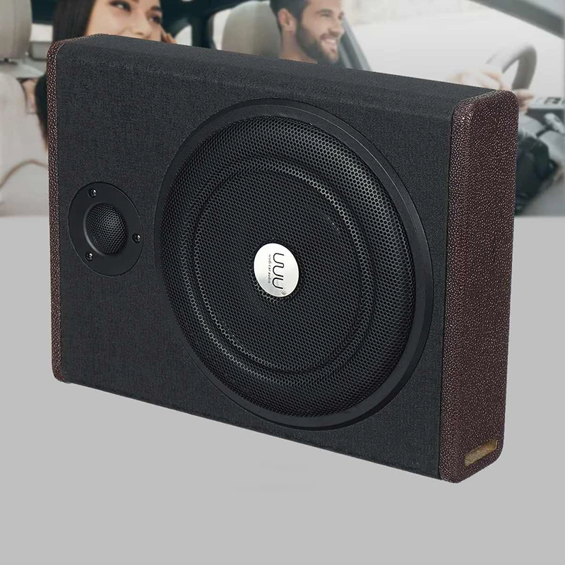 8 inches 600W Car Stereo Subwoofer Active Under Seat Hifi Digital Audio Power Amplifier AV Car Auto Amplifier Speakers Audio