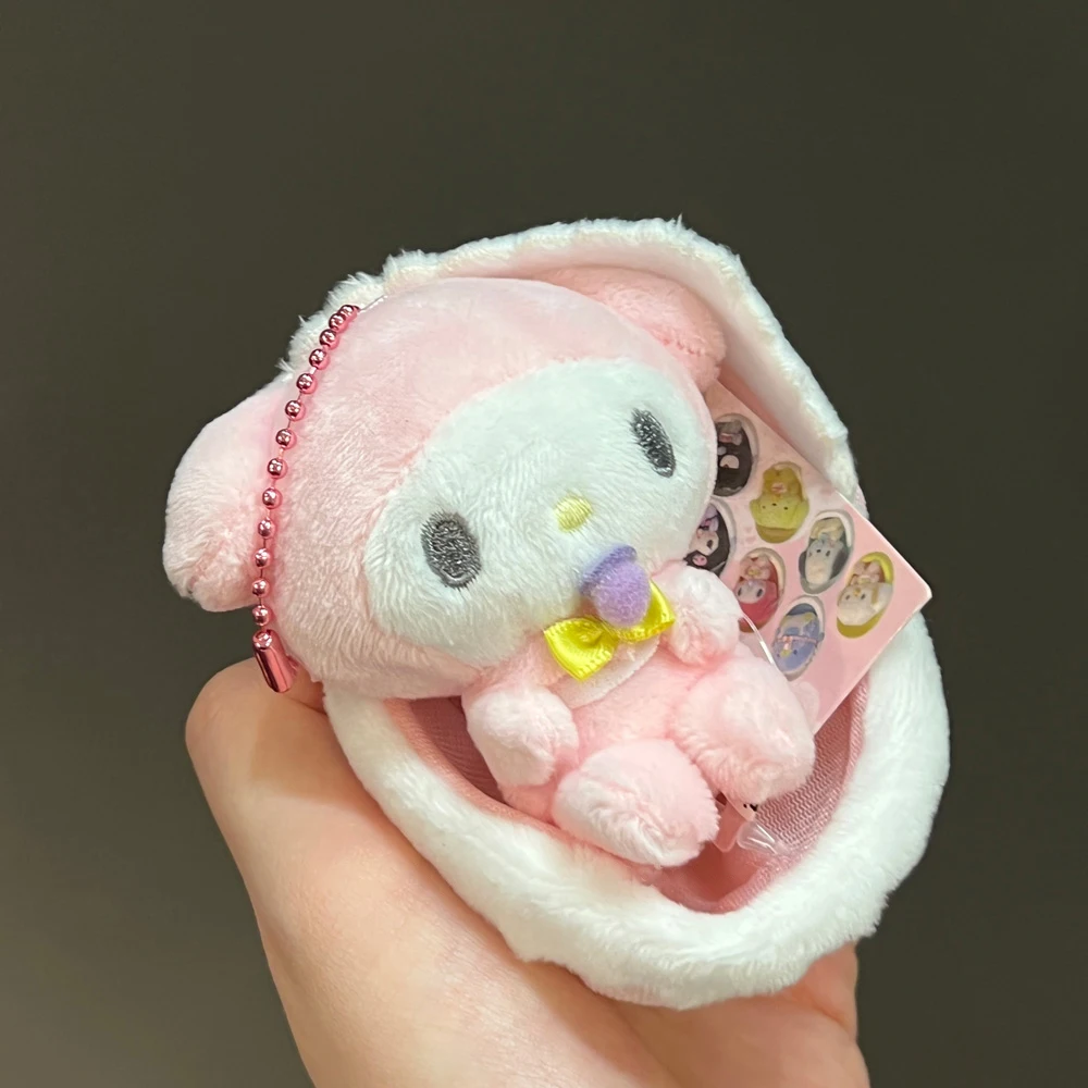 thumbnail image 1 of Cartoon Sanrios Melody Kuromi Hello Kitty Baby Series Kawaii Pacifier Pendant Key Chain Plush Doll Holiday Gift Children Toys, 1 of 5