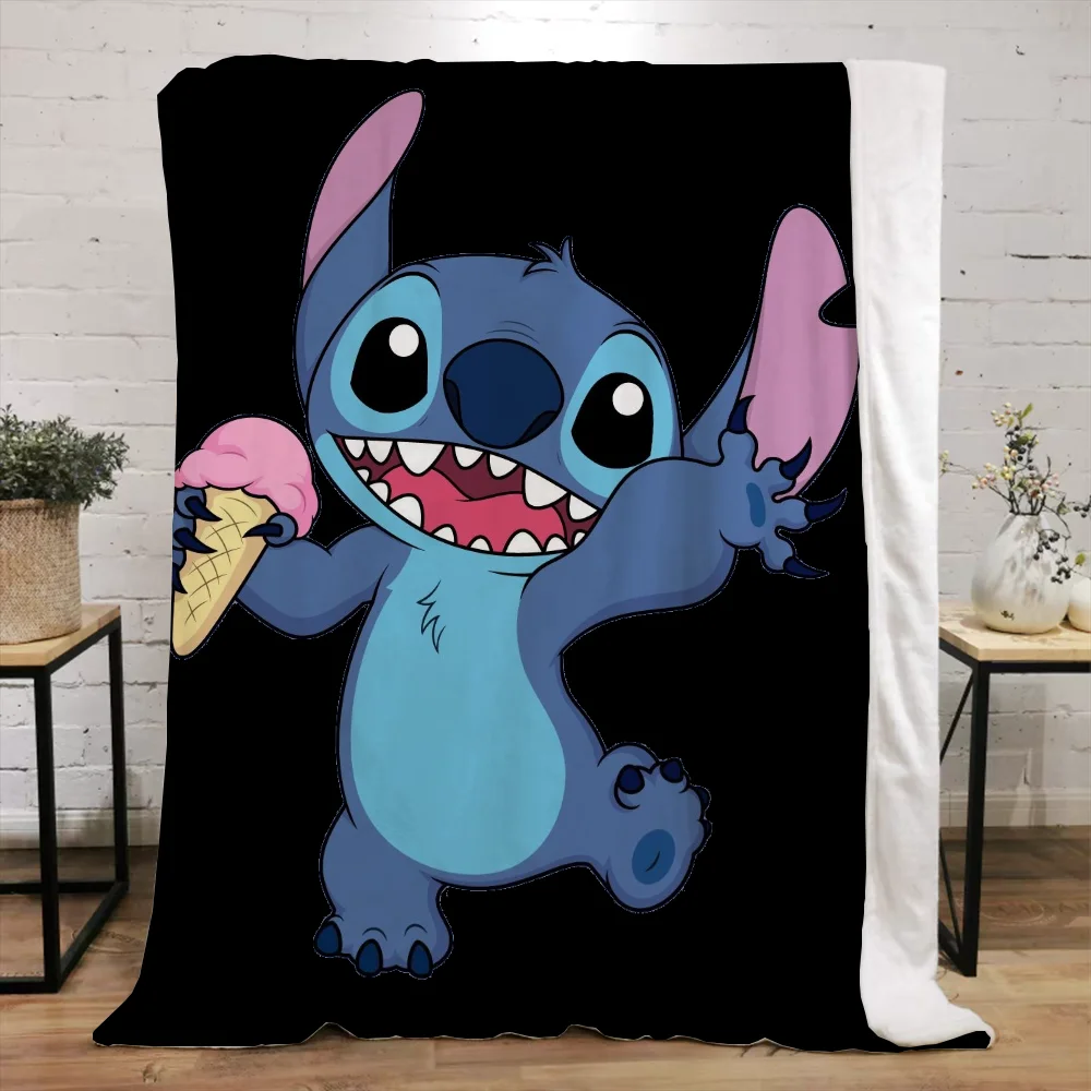 Stitchs Blanket Bed Blankets & Throws Home Interior Luxury Bedding Knitted Plaid Beach Towel Throw Knee Fluffy Soft Nap Sofa & 2