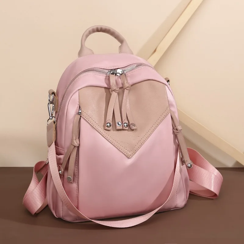 Backpack Ladies New Lightweight Simple Large Capacity Travel Bag Student Schoolbag Crossbody Bag Wholesale