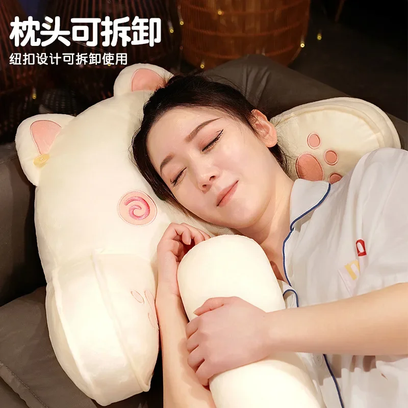 Pillow Bed Neck Support Dormitory Cartoon Headboard Cushion Sofa Large Backrest Cushion Removable Washable Waist Protection