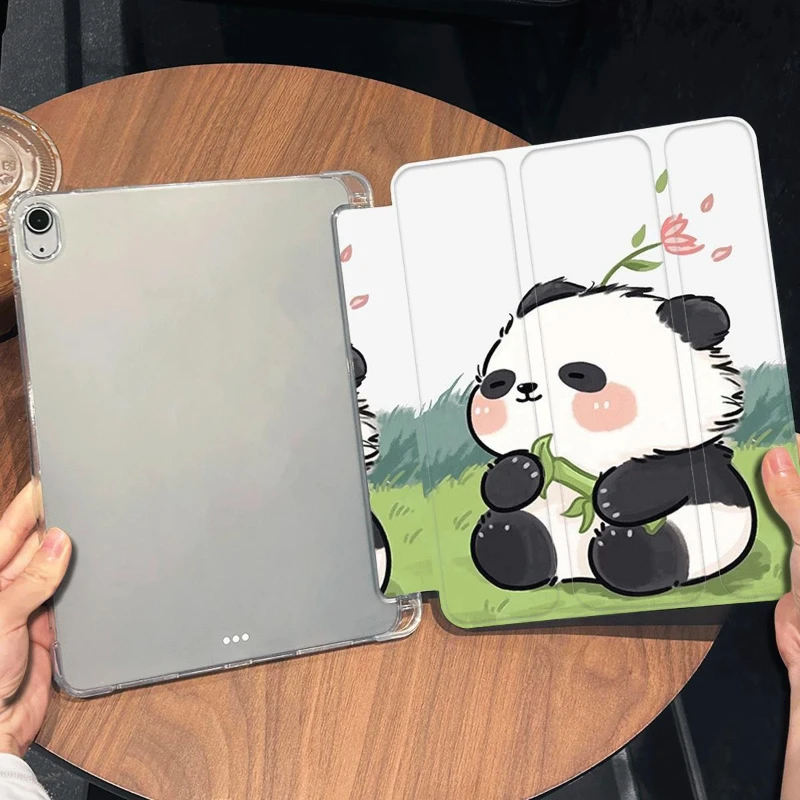 Adorable Transparent Panda Tablet Cover