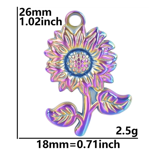 Stainless Steel Pendants Charm Nature Set 5pcs 72