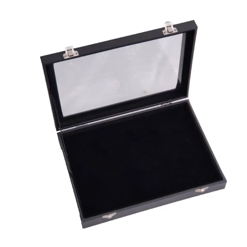 Estuche de exhibición de alfileres Caja de sombra de alfileres transparente a prueba de polvo para joyas de medallas