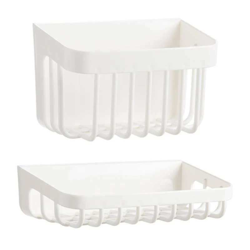 

Y1UU Washcloth Storage Rack Multifunction Wall Mounted Sponge Soap Shelves