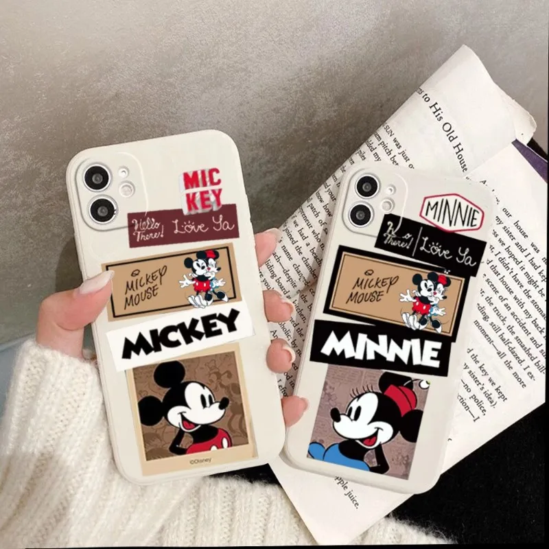 Disney Art Mickey Phone Case For Iphone 14 11 12 13 PRO MAX X XS Mini 7