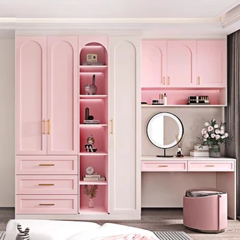Drawers Storage Tall Wardrobes Medium Luxury Aesthetic White Girls Bedroom Closet Open Clothes Teen Armario De Ropa Furniture