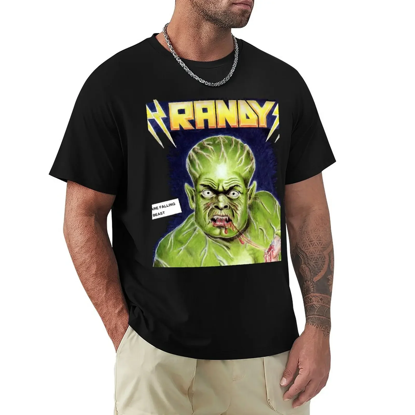 Randy Band Shadows are Falling T-Shirt customs sports fans blanks mens plain t shirts