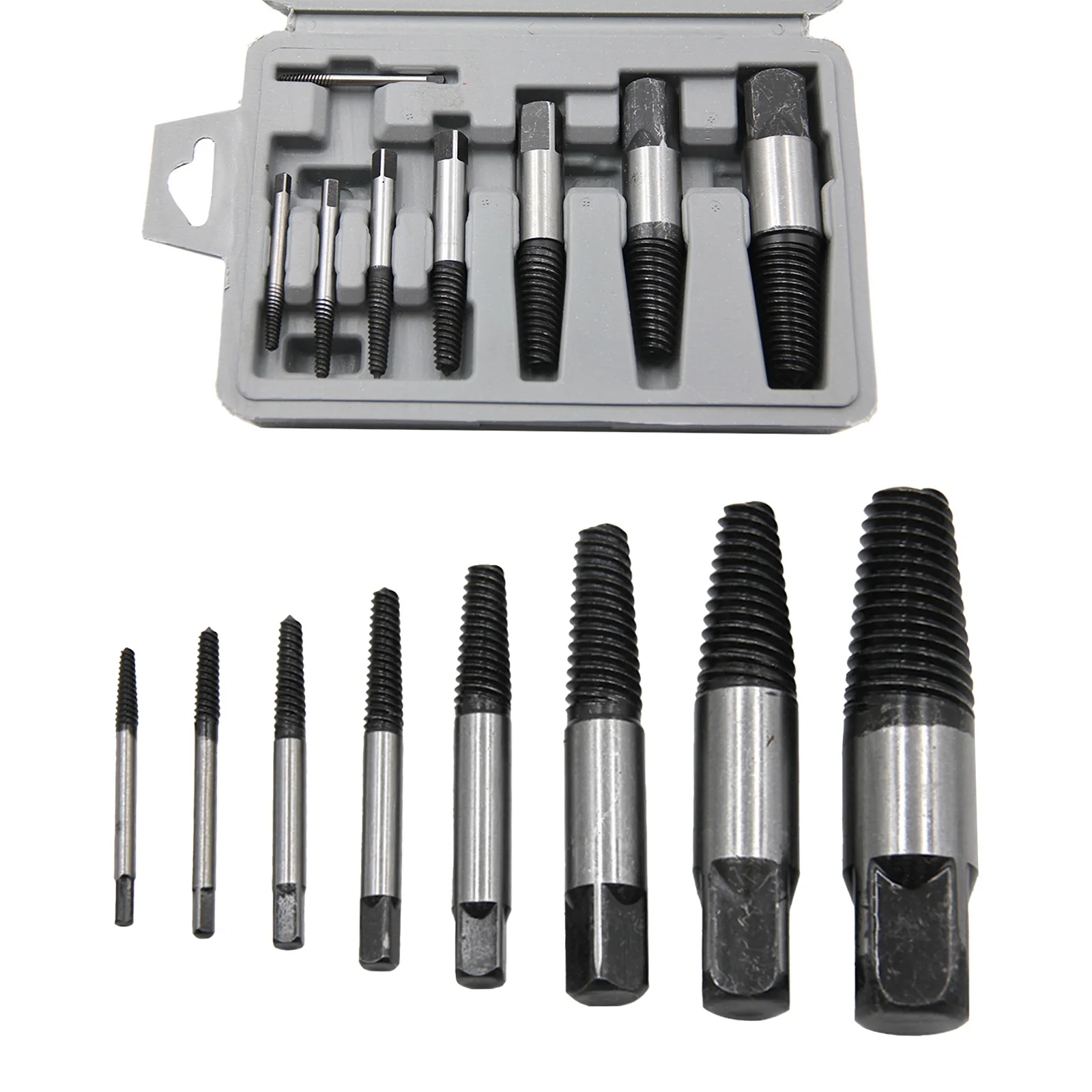 

8pcs/Set Screw Extractors Metal Drill Bit Damaged Screws Remover Extractor Woodworking Tools Broken Bolt Water Pipe Extractor