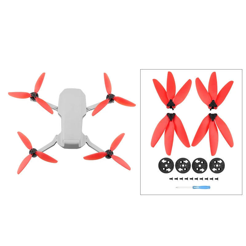 

Трехлопастной Пропеллер для DJI Mavic Mini/ Mini 2, красный