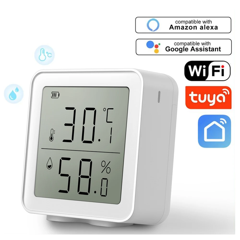 Tuya WIFI Temperature And Humidity Sensor Indoor Hygrometer Thermometer