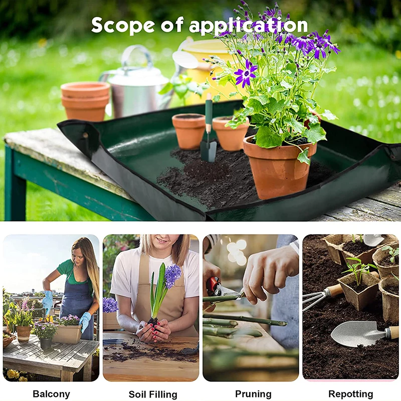 Polymères de jardinage réutilisables imperméables, tapis de repiquage, tapis de repiquage, pots de fleurs, plantes d'intérieur