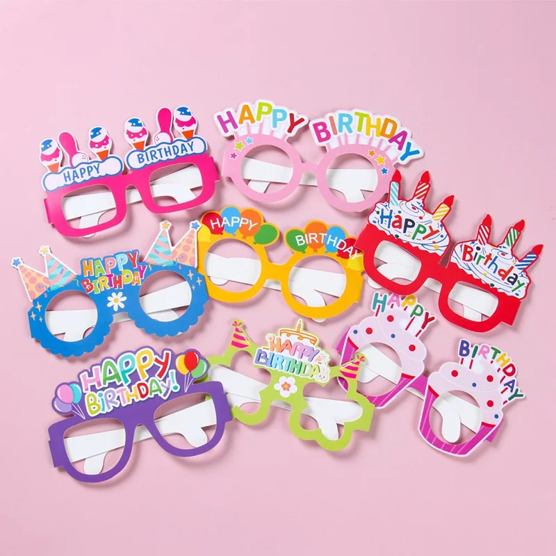 Occhiali Di Carta Per Feste Di Compleanno 50 Anni: 8 Pezzi Divertenti Per Photobooth E Decorazioni