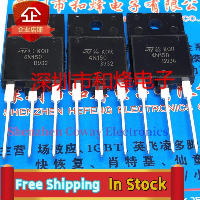 

10PCS-30PCS 4N150 STFW4N150 TO-3PF 1500V 4A In Stock Fast Shipping