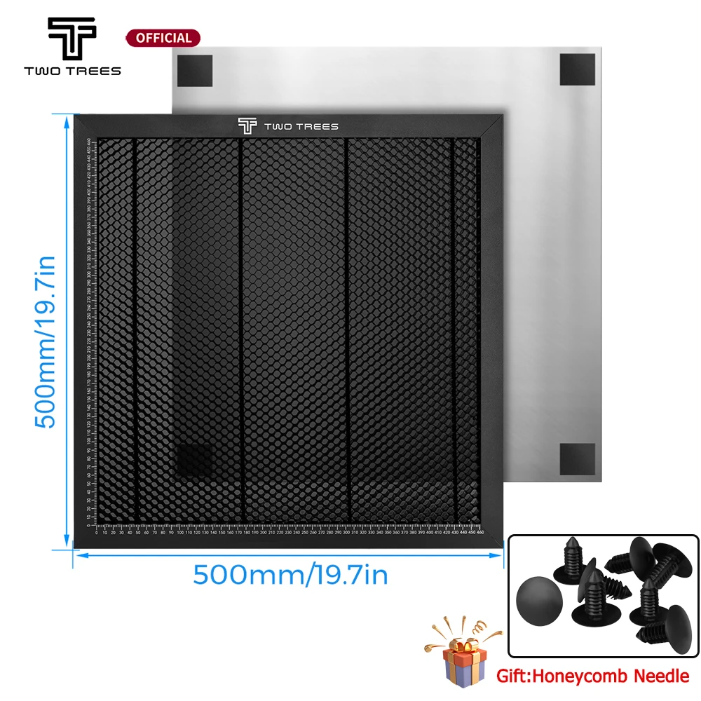 Twotrees Laser Enquipment Parts Honeycomb Working Table For CO2 Cutting Machine/Laser Engraver TTS TS2 80W 500x500x22mm