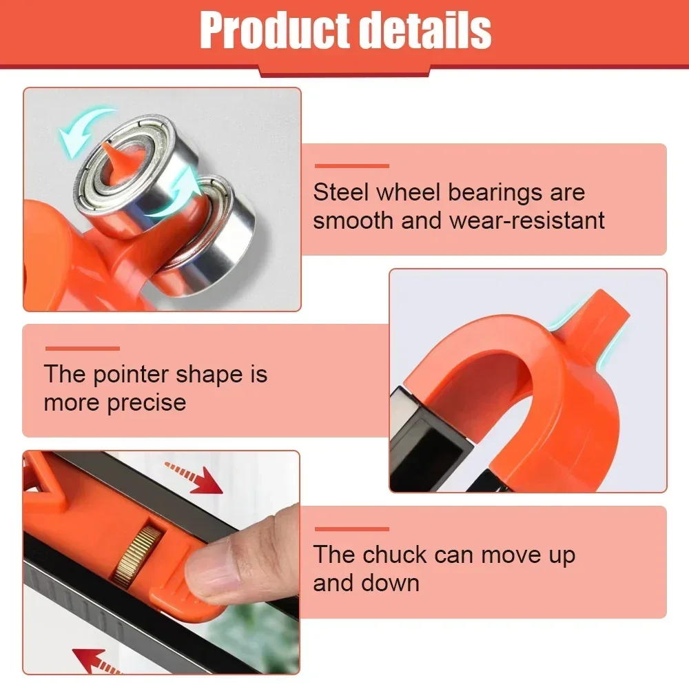 Measuring tool contour scribing ruler contour lock precision woodworking instrument adjustable locking copier contour gauge carpentry gauge woodworking gauge scribing tool