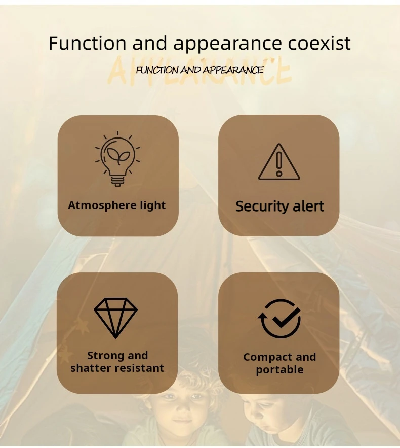 Portable LED Keychain Safety Warning Light Ultra-Lightweight ABS Camping Gear 600mAh Type-C Rechargeable Multi-Mode Lamp (3 Levels & Flash) For Night Cycling Hiking Emergency Use