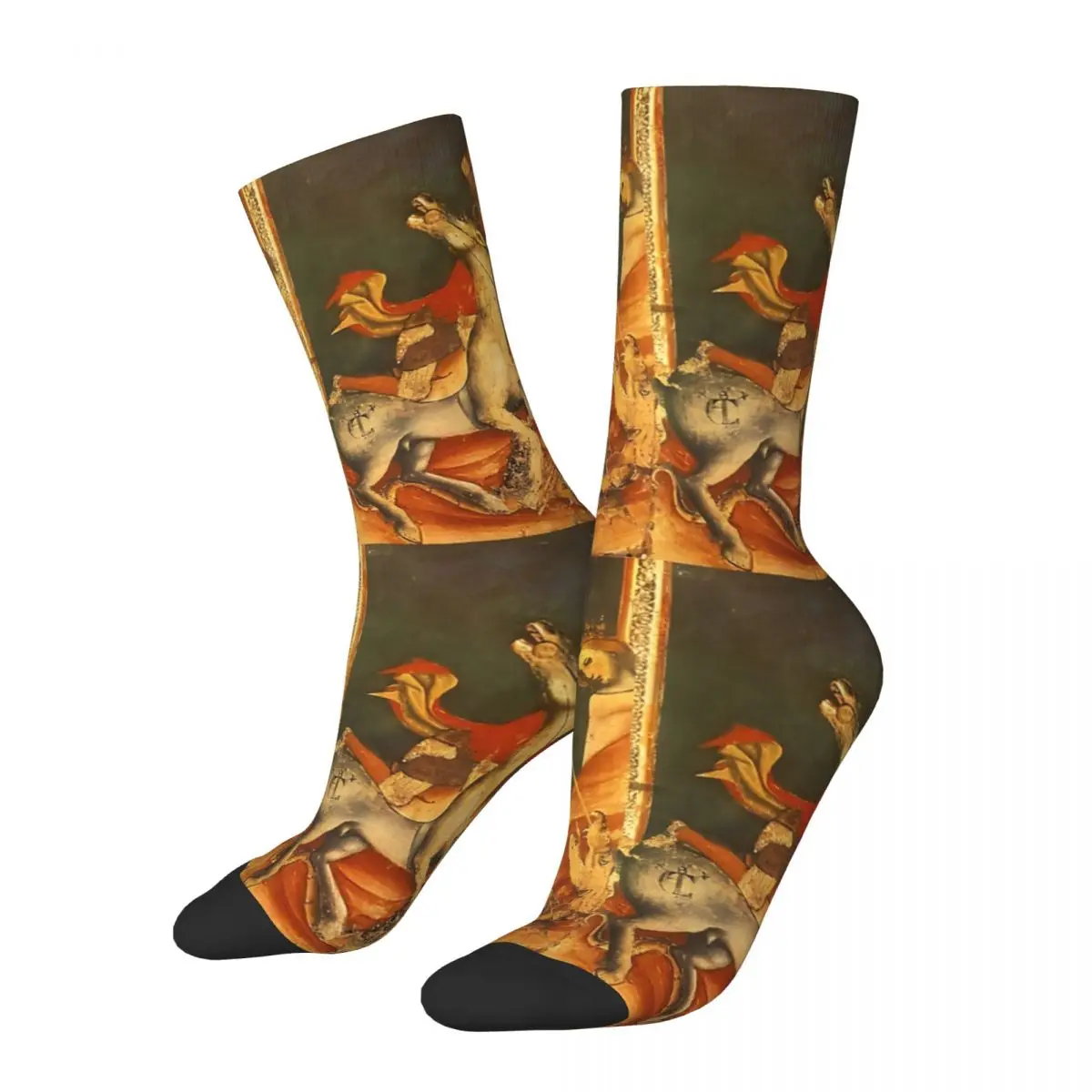 

St George With Dragon Jesus Christ Socks Travel 3D Print Boy Girls Mid-calf Sock