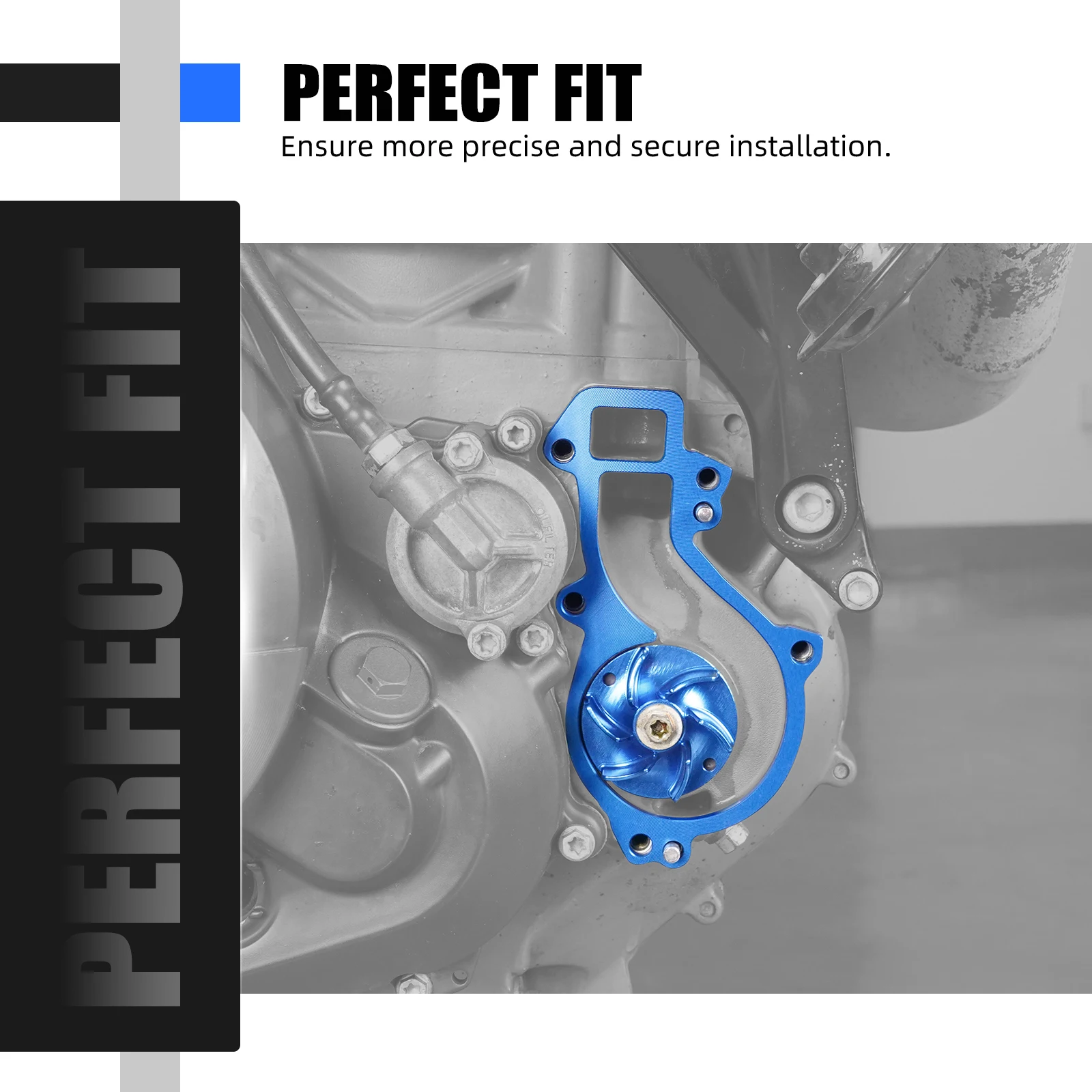 Hochfluss-Wasserpumpen-Kühlerlaufradsatz für Husqvarna 701 KTM 690 DUKE/DUKE R/Enduro/Enduro R/SMC/SMCR 08–23, GasGas 700 SM/ES – Detail 12
