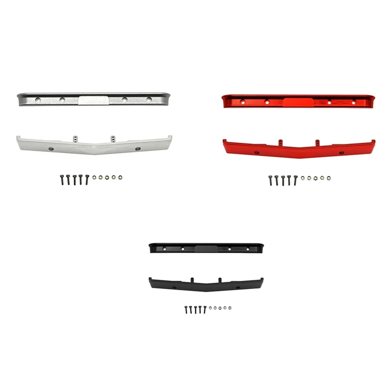 

Для Axial SCX24 AXI00001 Chevrolet C10 1/24 RC Гусеничный автомобиль металлический передний и задний бампер обновленные детали аксессуары