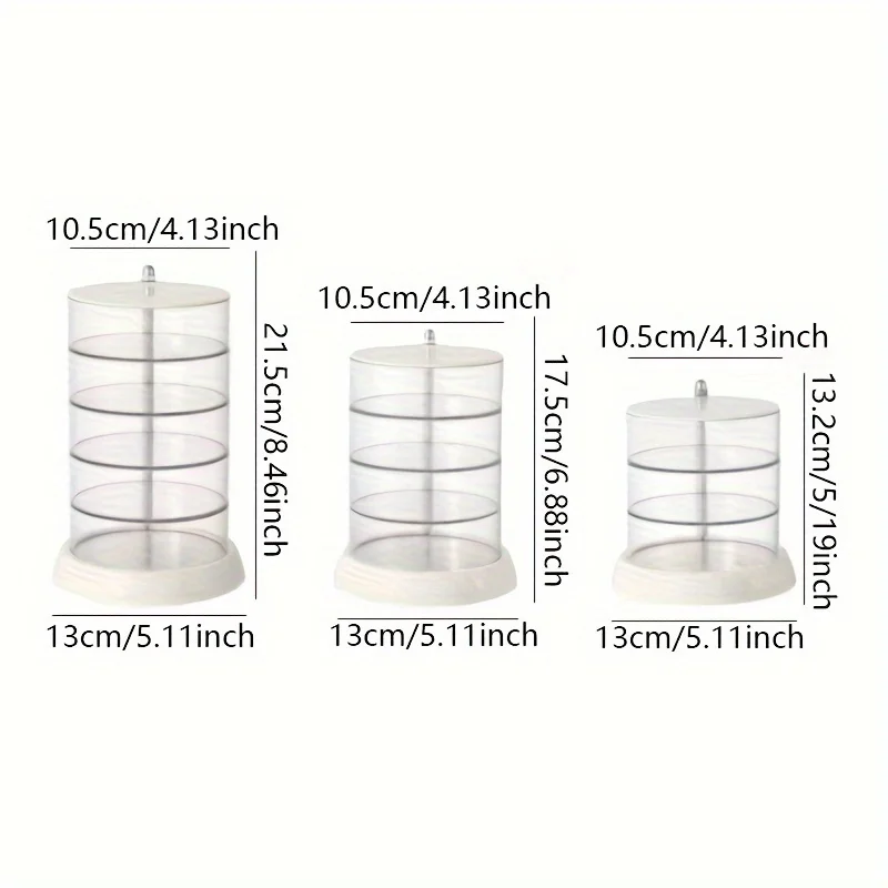 360° Rotating Makeup Organizer - Transparent, Multi-Layer Storage for Cosmetics, Hair Accessories & Jewelry - Easy Assembly 6