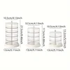 360° Rotating Makeup Organizer - Transparent, Multi-Layer Storage for Cosmetics, Hair Accessories & Jewelry - Easy Assembly 6