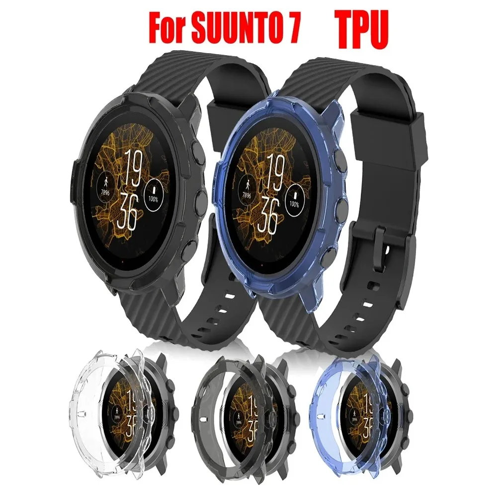 Protector Clear Cases For Suunto 7 TPU Watch Case Cover Smart Bracelet Protective Frame Shell Accessories