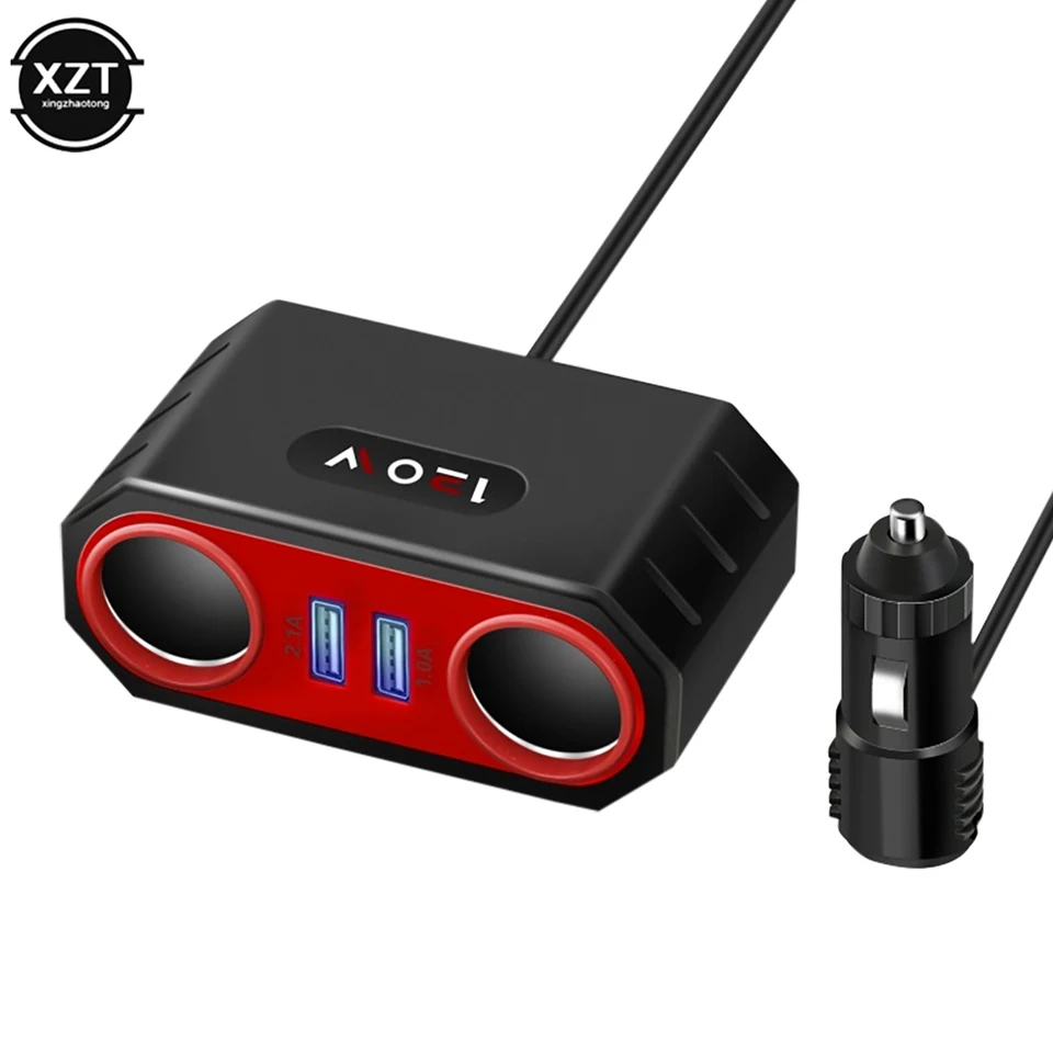 OOWOLF Sdoppiatore Presa Accendisigari per Auto 180W, 12V/24V Ricarica Rapida 3.0 USB Auto USB