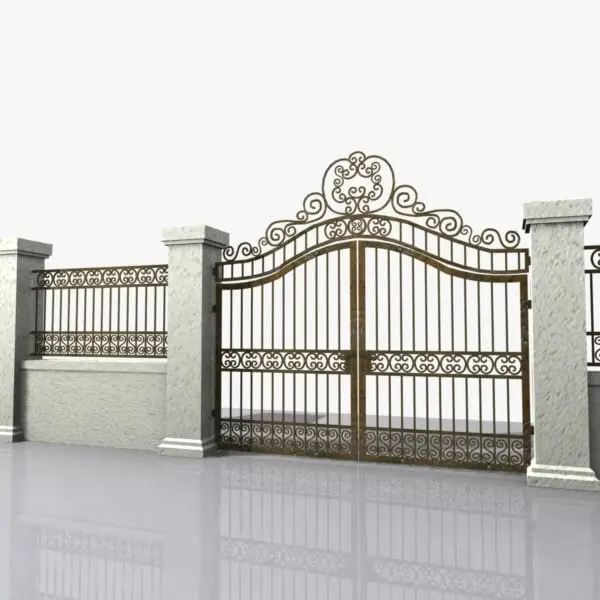 Hot Selling Iron Sheet Gate Design Cast Iron Gate Design Wrought Iron Gate 4