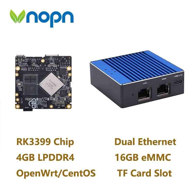 Vnopn G4C Mini Portable Travel Router OpenWRT with Dual-Gbps Ethernet ...