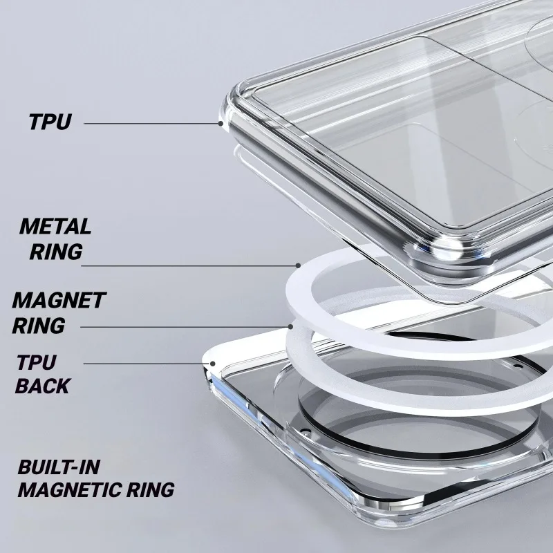 INNIOASIS Y1 마그네틱 TPU 케이스 지원 Magsafe 마그네틱 e 울트라 씬 투명 소프트 케이스 휴대용 MP3 플레이어 케이스 커버