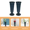 2 Pcs Roman Column Flower Pot Vase Adornment Garden Flowerpot Outdoor Ornaments Memorial Desktop Delicate Cemetery Grave Holder 6