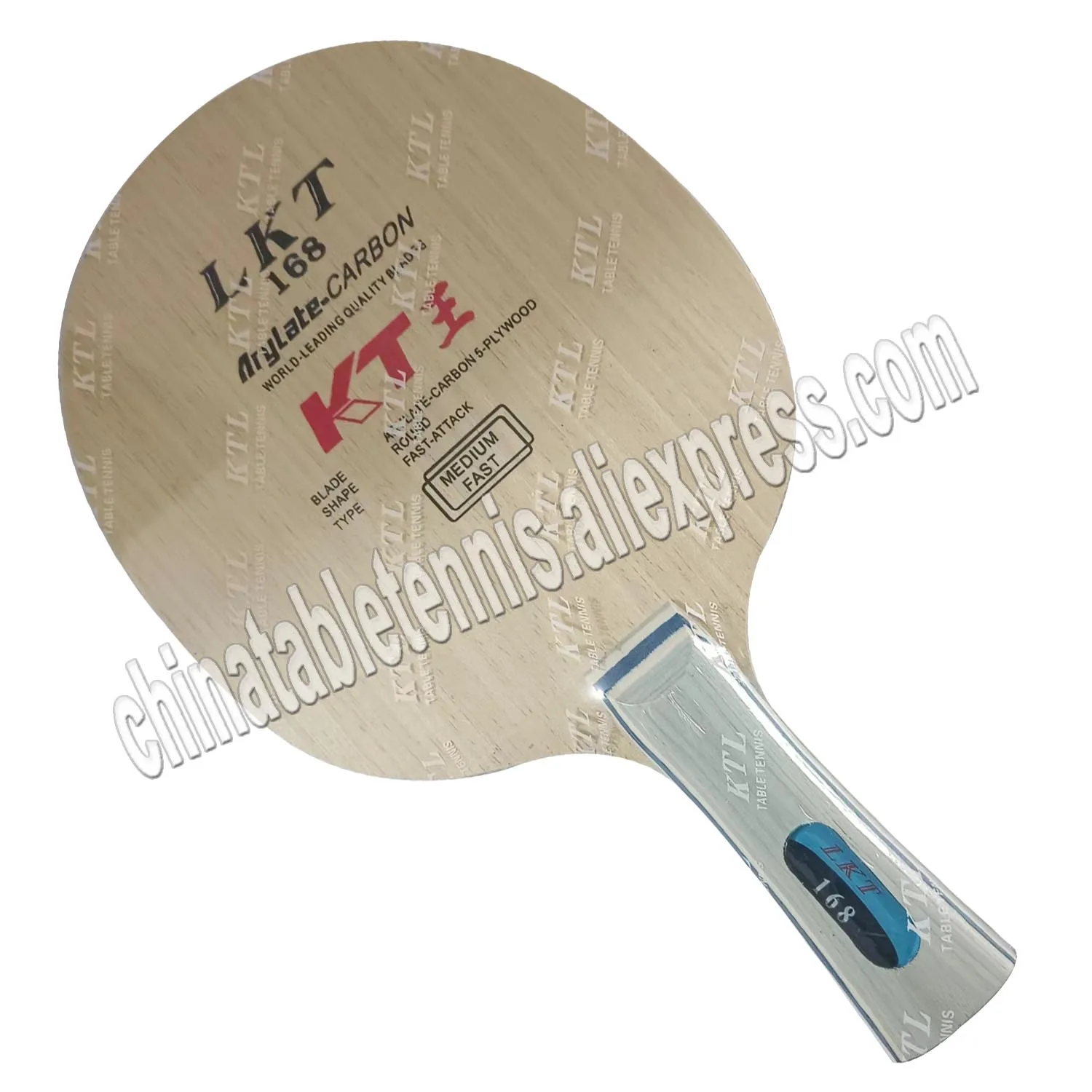 

KTL 168 L168 L-168 Special-Carbon Shakehand Table Tennis PingPong Blade