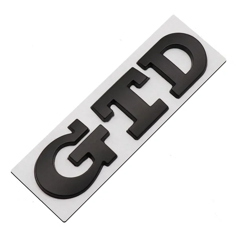 폭스바겐 자동차 후면 트렁크 배지 GTD 로고 엠블럼, 폭스바겐 골프 7 6 5 4 GTD 스티커, MK2 MK4 MK5 MK6 MK7 액세서리, 3D 금속 문자