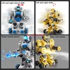 Watch And Controller Dual Remote Control Robot 2.4G Lighting Smoking 360° Rotation Lanuch Bullet All Terrain RC Robot Toy Gifts 4